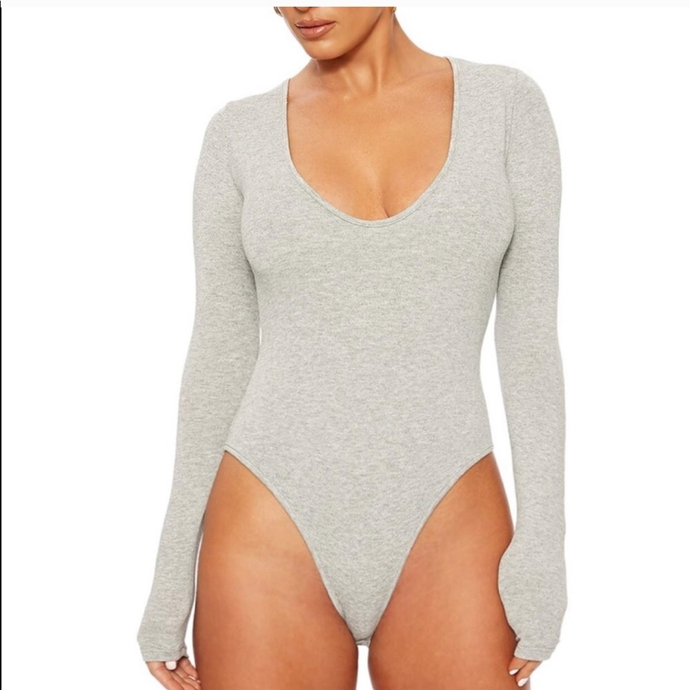 Naked Wardrobe NW bodysuit gray